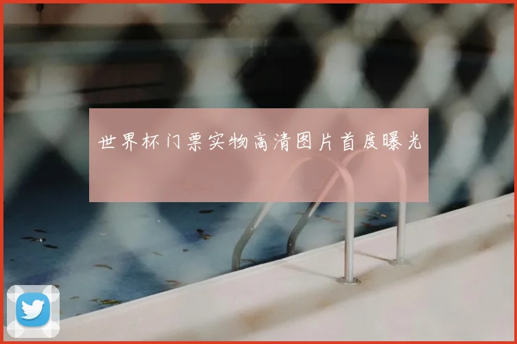 世界杯门票实物高清图片首度曝光